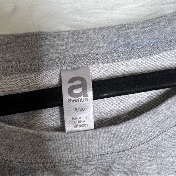 Avenue Grey/Purple Soft Top Size 18/20 - Picture 3 of 4